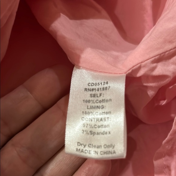 TCEC Pink Fit to Flare Mini Dress with Puff Sleeves. Size Large may run small. - Picture 12 of 15